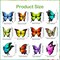 24 Pcs Spring Butterfly Hanging Ornaments – Wooden Butterfly Pendants with Ropes for Trees, Farmhouse Decor, Parties, and DIY Crafts